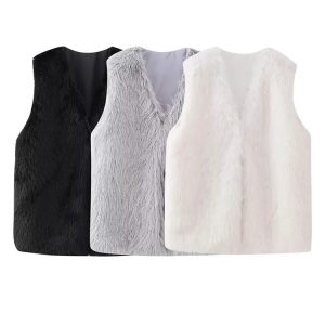 Gilet sans manche décontracté pour femme