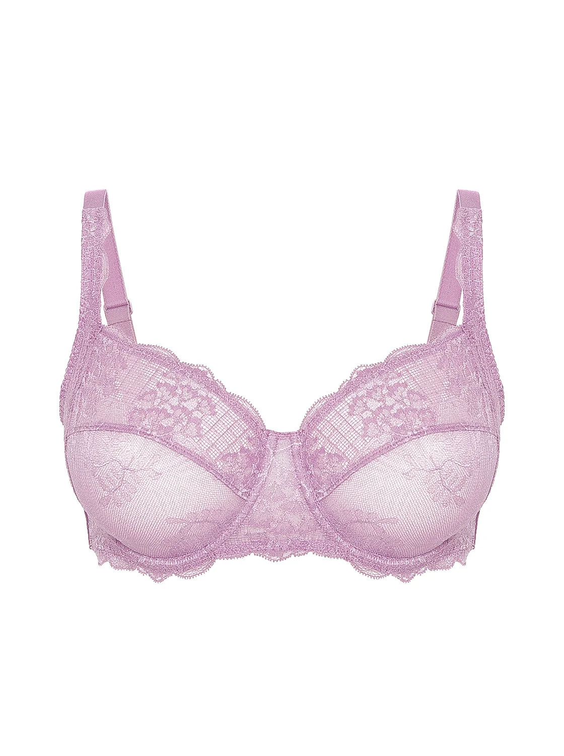 Soutien-gorge avec armature décolleté carré - Mauve Glamour – Image 5