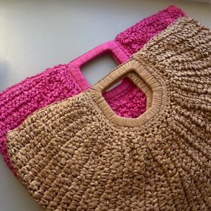 SAC HOBO TRESSÉ EFFET RAPHIA