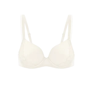 Soutien-gorge emboitant décolleté plongeant - Naturel