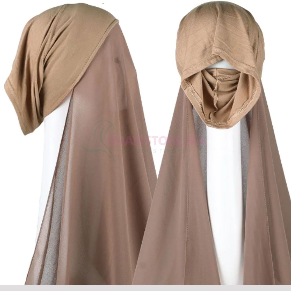 Chale mousseline ninja bleu jean – Image 2