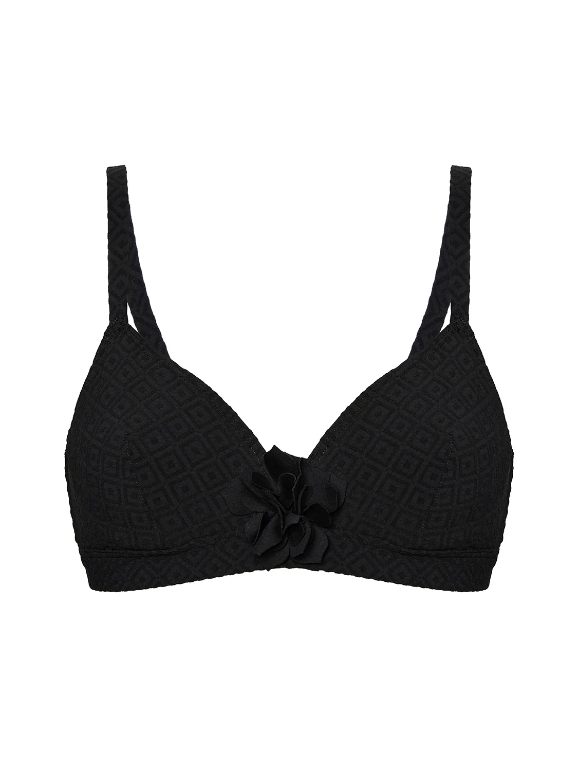 Haut de maillot de bain triangle avec armatures cachées - Noir – Image 6
