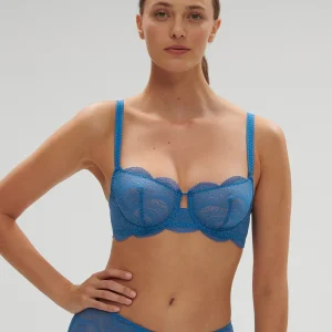 Soutien-gorge corbeille - Bleu Myosotis