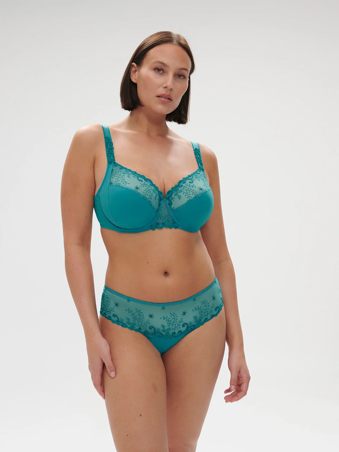 Soutien-gorge avec armature emboitant - Bleu Atoll – Image 4