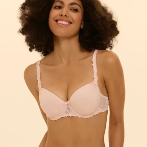 Soutien-gorge décolleté carré en spacer 3D - Poudre