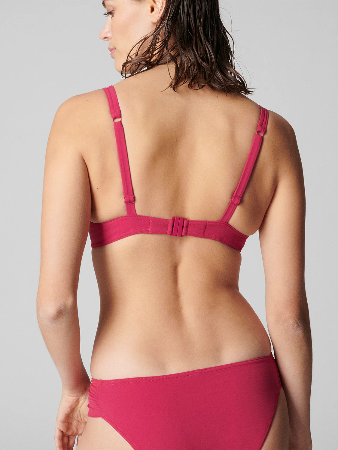 Haut de maillot de bain à coque - Framboise – Image 5