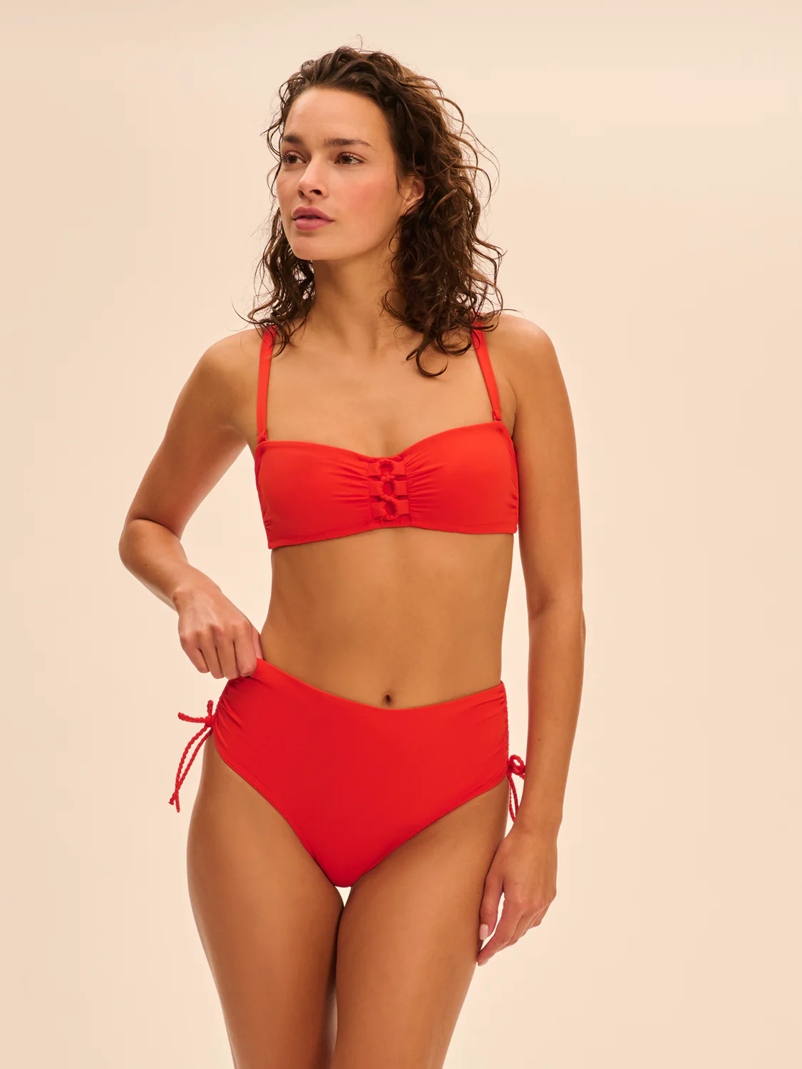 Haut de maillot de bain bandeau mousse avec armatures - Orange Grenadier – Image 2