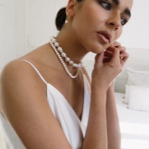 Collier perlé de mariée Elizabeth