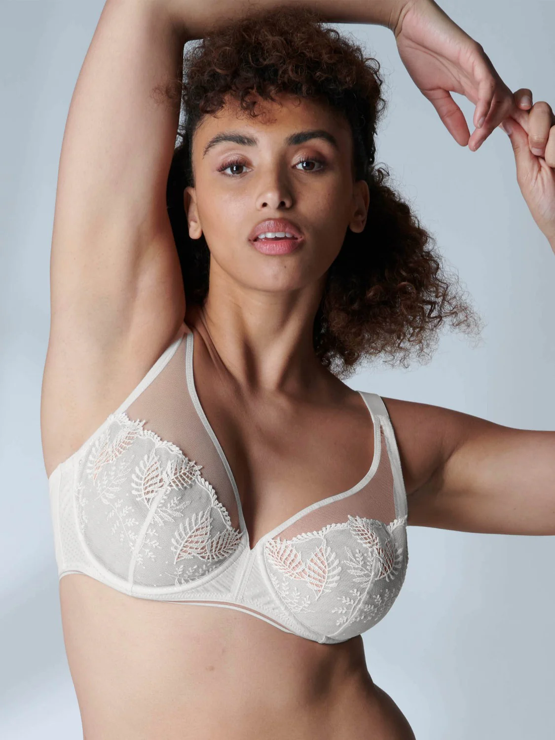 Soutien-gorge avec armature décolleté plongeant - Crême – Image 4