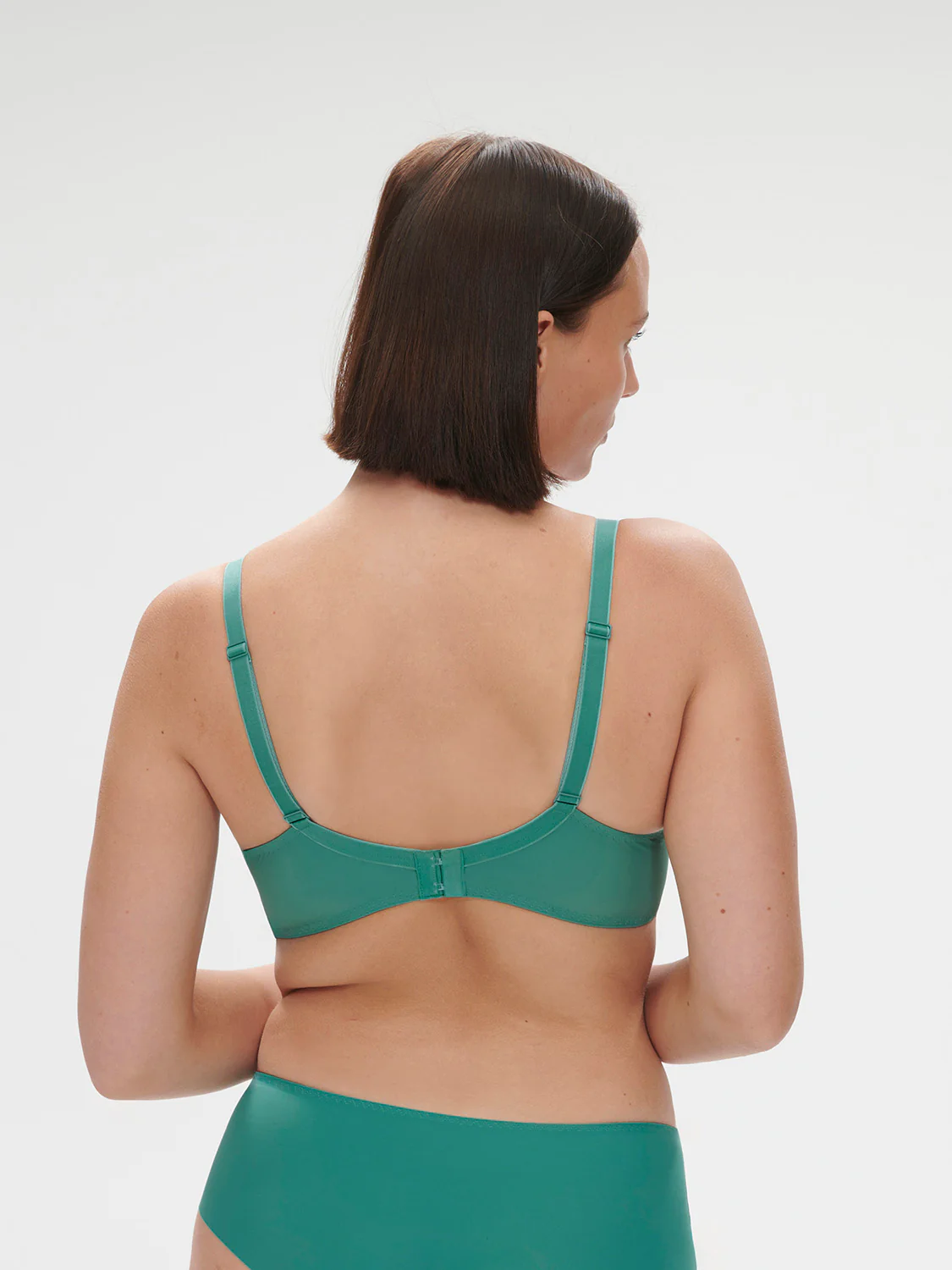 Soutien-gorge avec armature décolleté plongeant - Vert Garden – Image 7