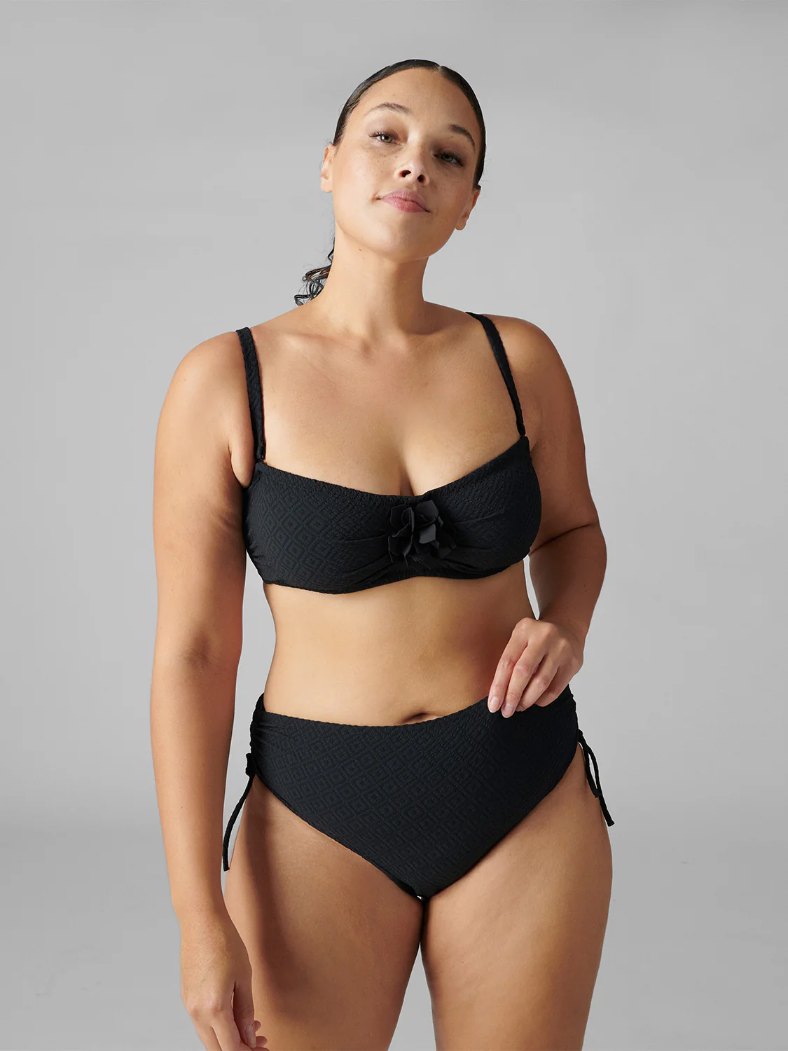 Haut de maillot de bain bandeau mousse avec armatures - Noir – Image 7