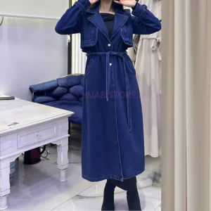 Trench femme en jean