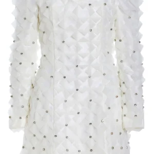 Celestine Crystal Tulle Mini Dress