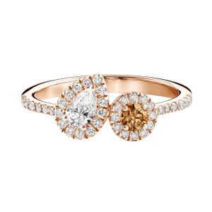 Bague Or rose Diamant Cognac et diamants AlterEgo Poire