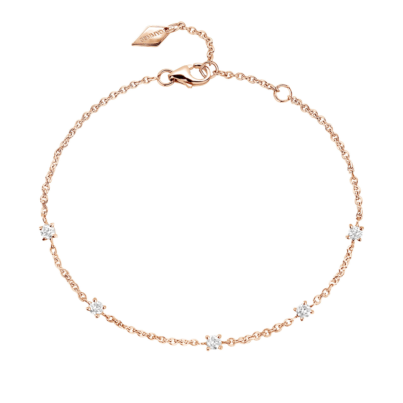 Bracelet Or rose 750 ‰ Diamant Lady Alta – Image 4