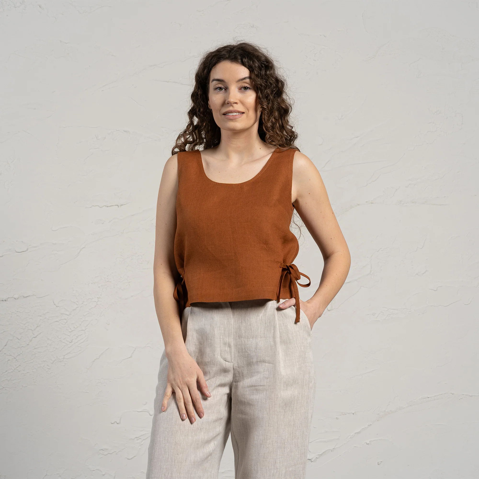 Crop top avec rubans latéraux Audrey – Image 6