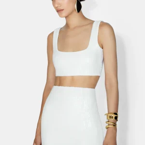 Beating Heart Cropped Top – Off White