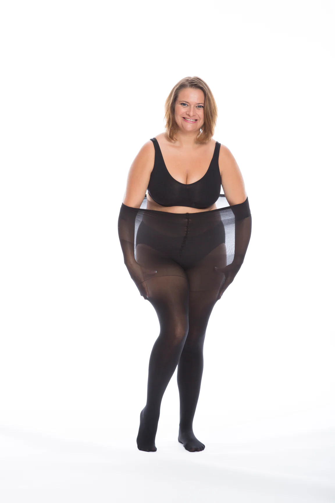Lot de 4 collants noirs grande taille – Image 6