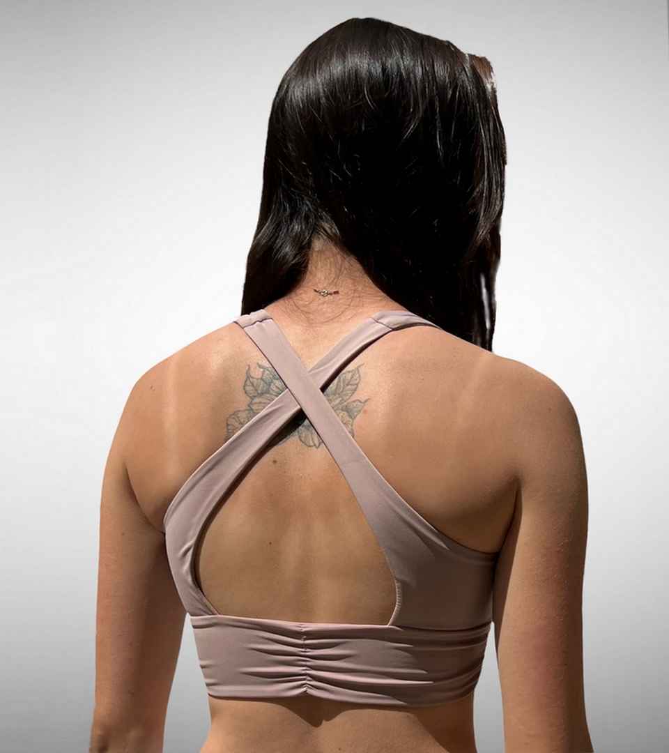 Brassière de Sport Sculpt Rose Poudré - High Impact – Image 8