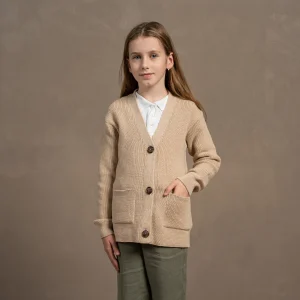 Cardigan Cleo en laine mérinos pour enfants