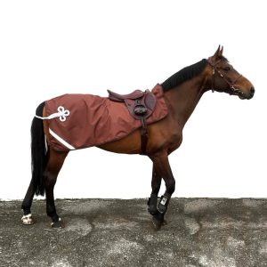 Couvre-reins Chocolat & Silver, imperméable avec doublure polaire