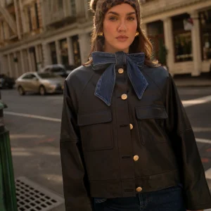 Veste Dion cuir noir