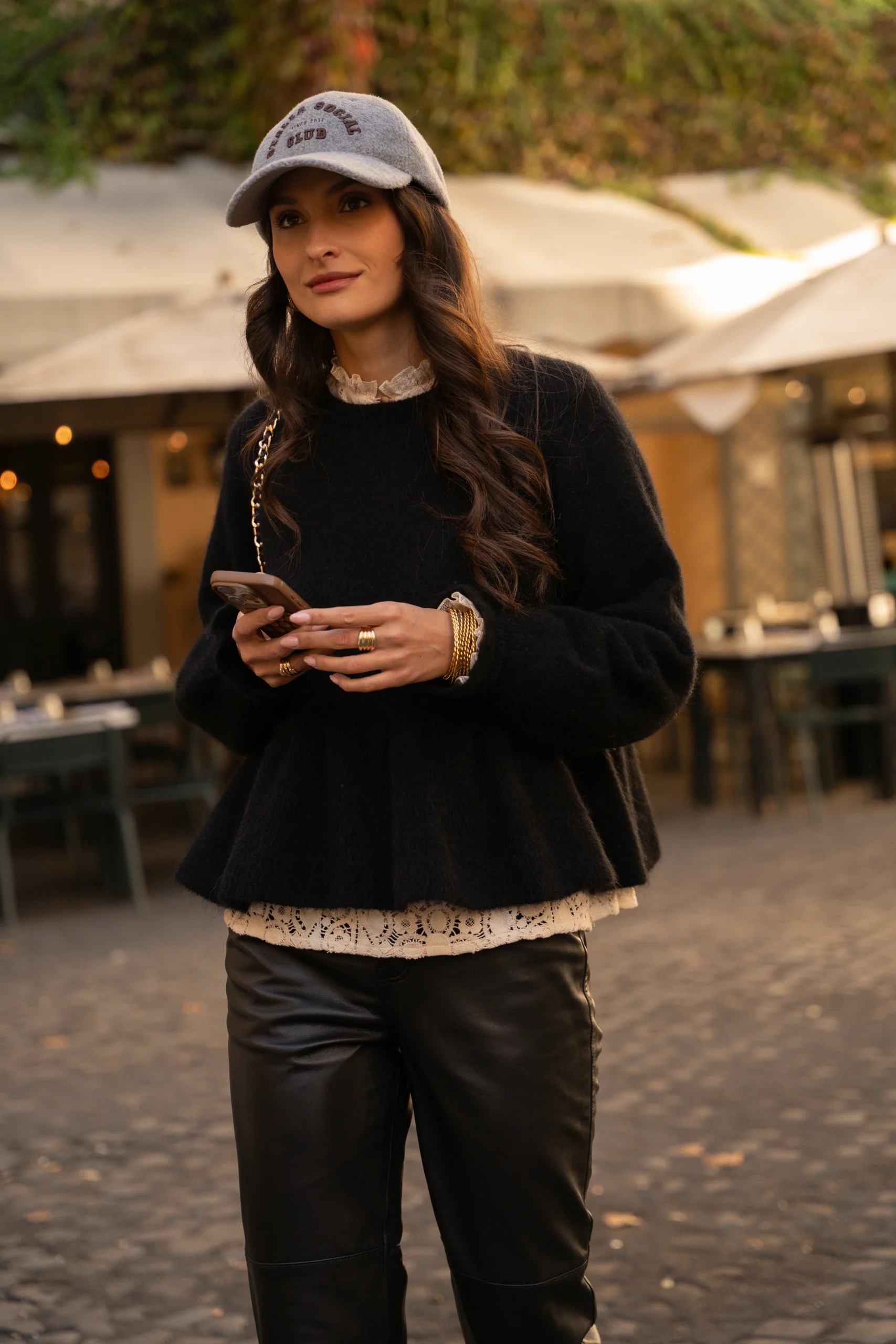 Casquette Laurene gris chiné – Image 3
