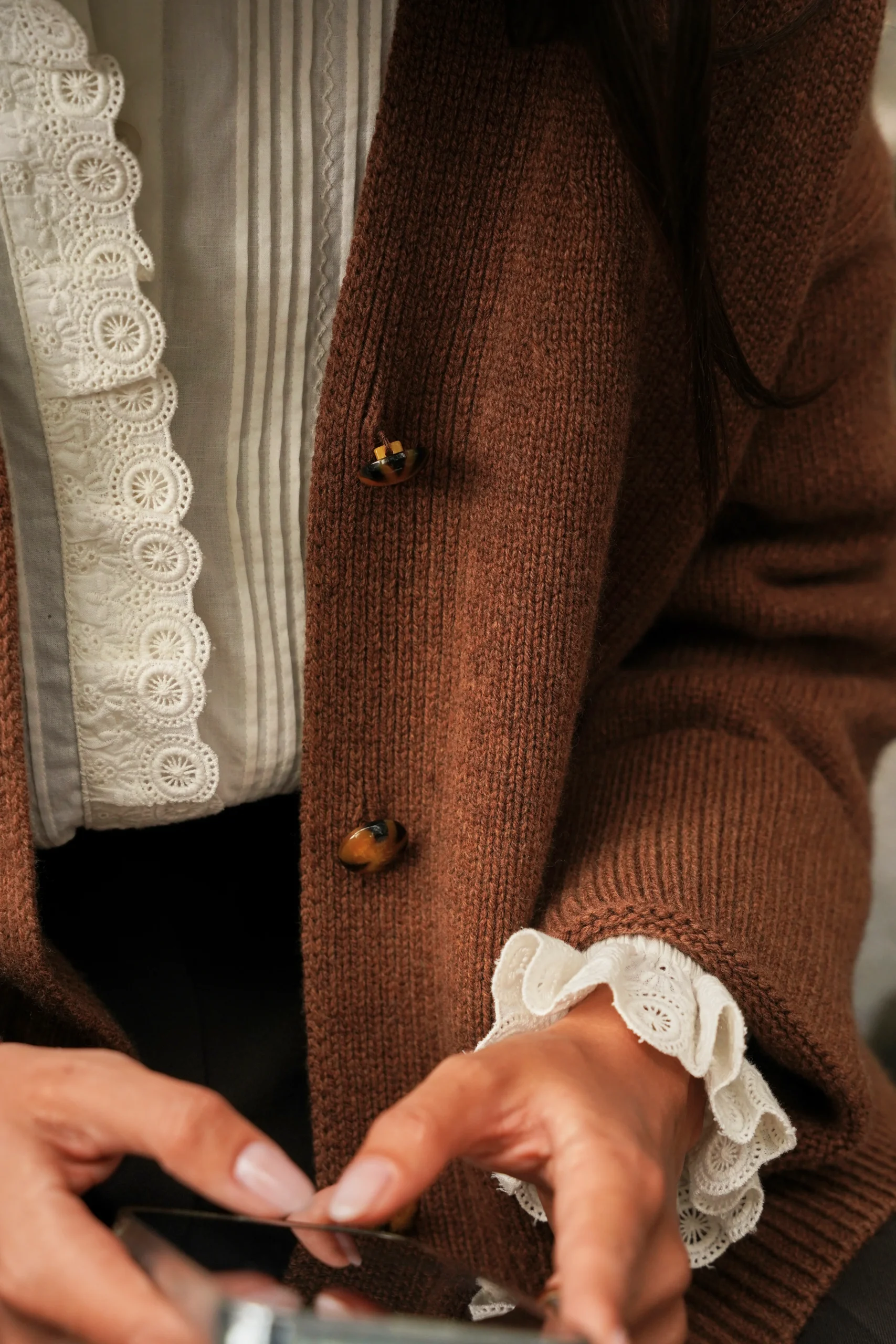 Cardigan Luis mocha – Image 5