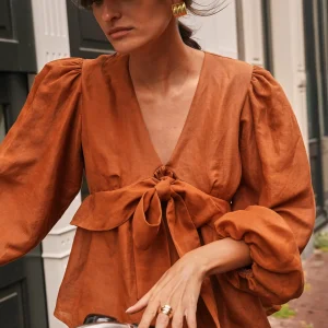 Blouse Aliona caramel