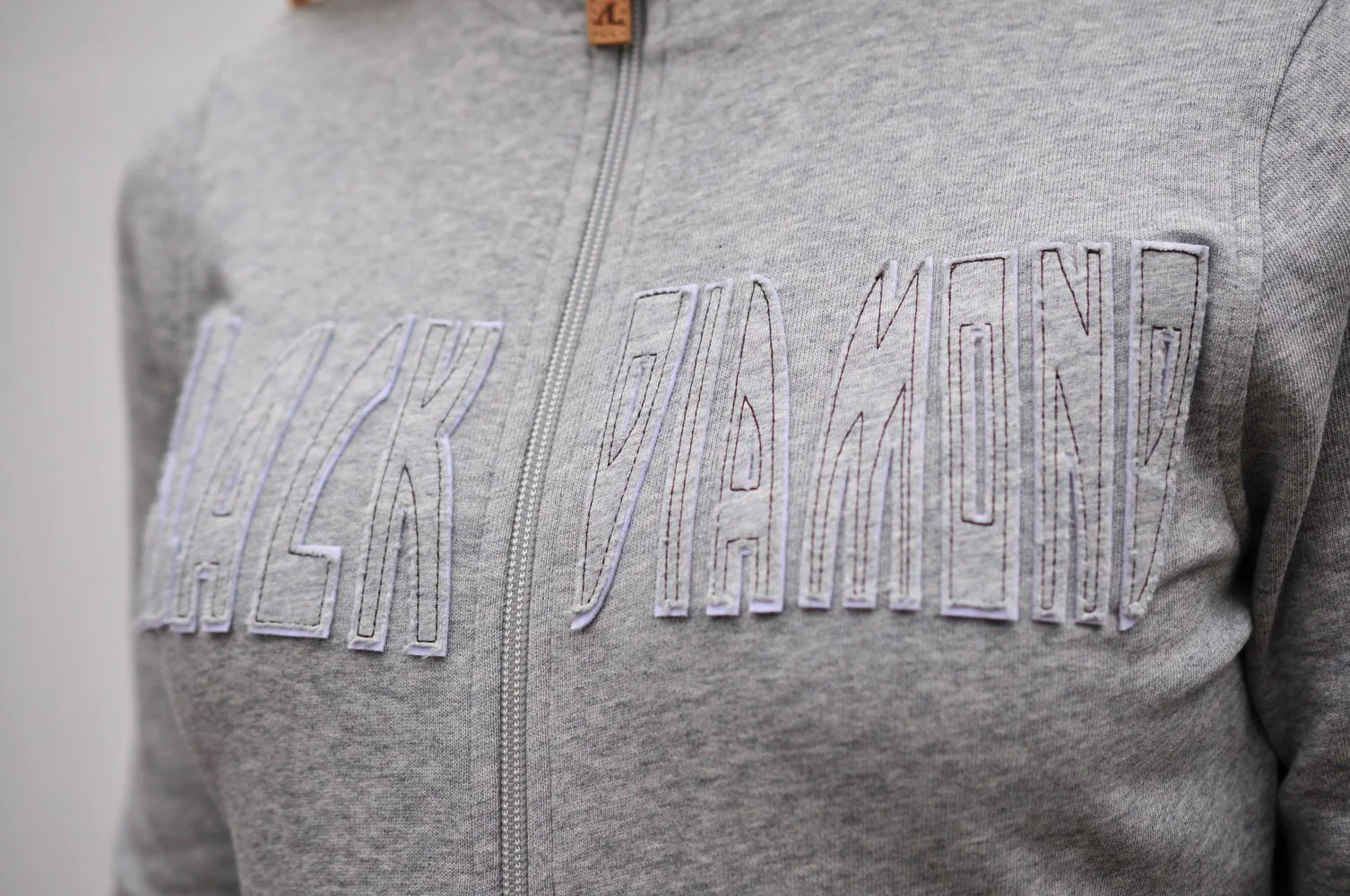 Sweat Monday Gris Clair Chiné 'Black Diamond' – Image 3
