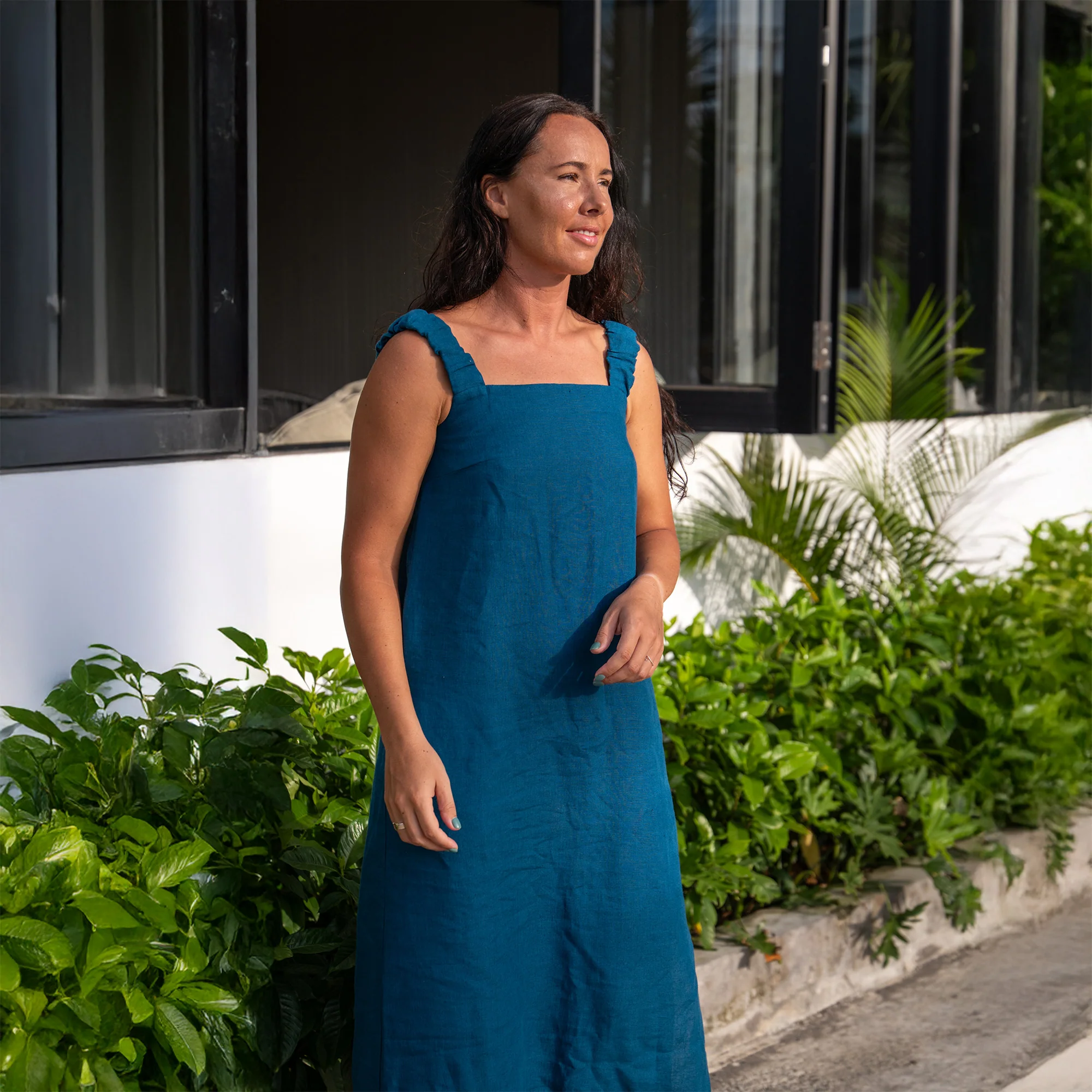 Robe d'été maxi en lin Fiona – Image 3