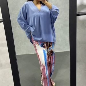 Ensemble Chemise Pantalon Bleu Ciel