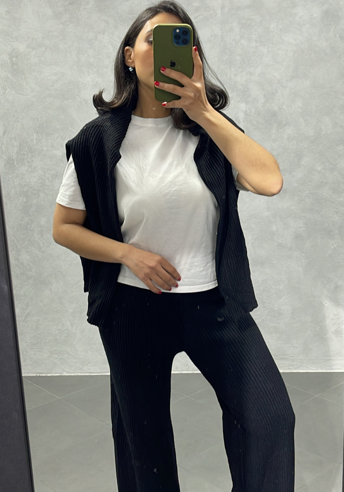 Ensemble avec zipper Noir – Image 2