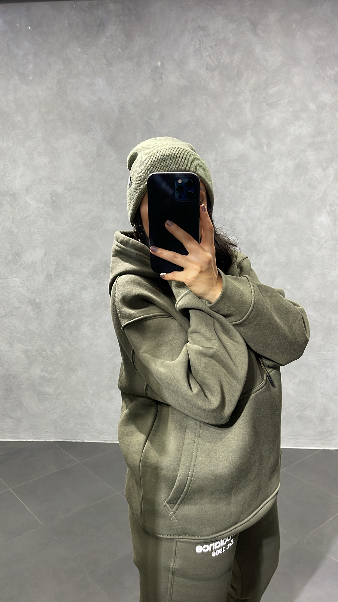 Ensemble Sweat à capuche Kaki – Image 7