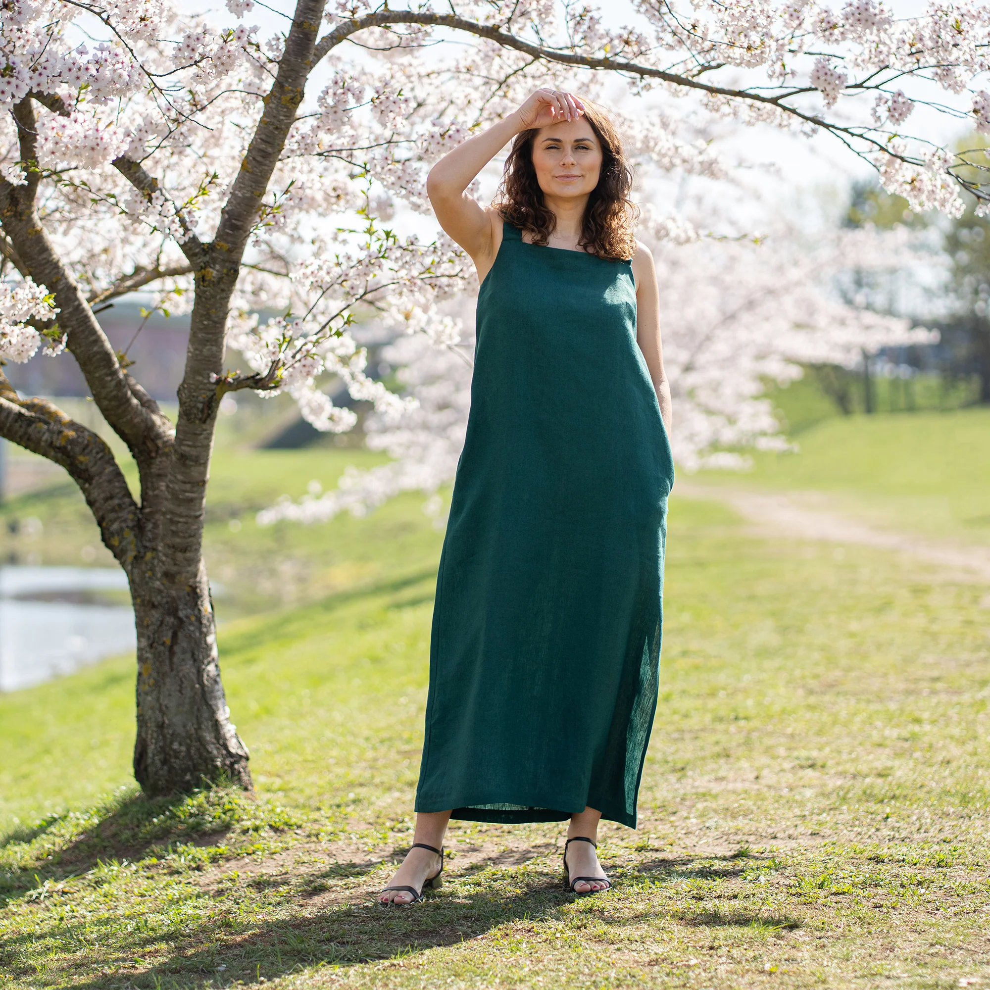 Robe d'été maxi en lin Fiona – Image 6