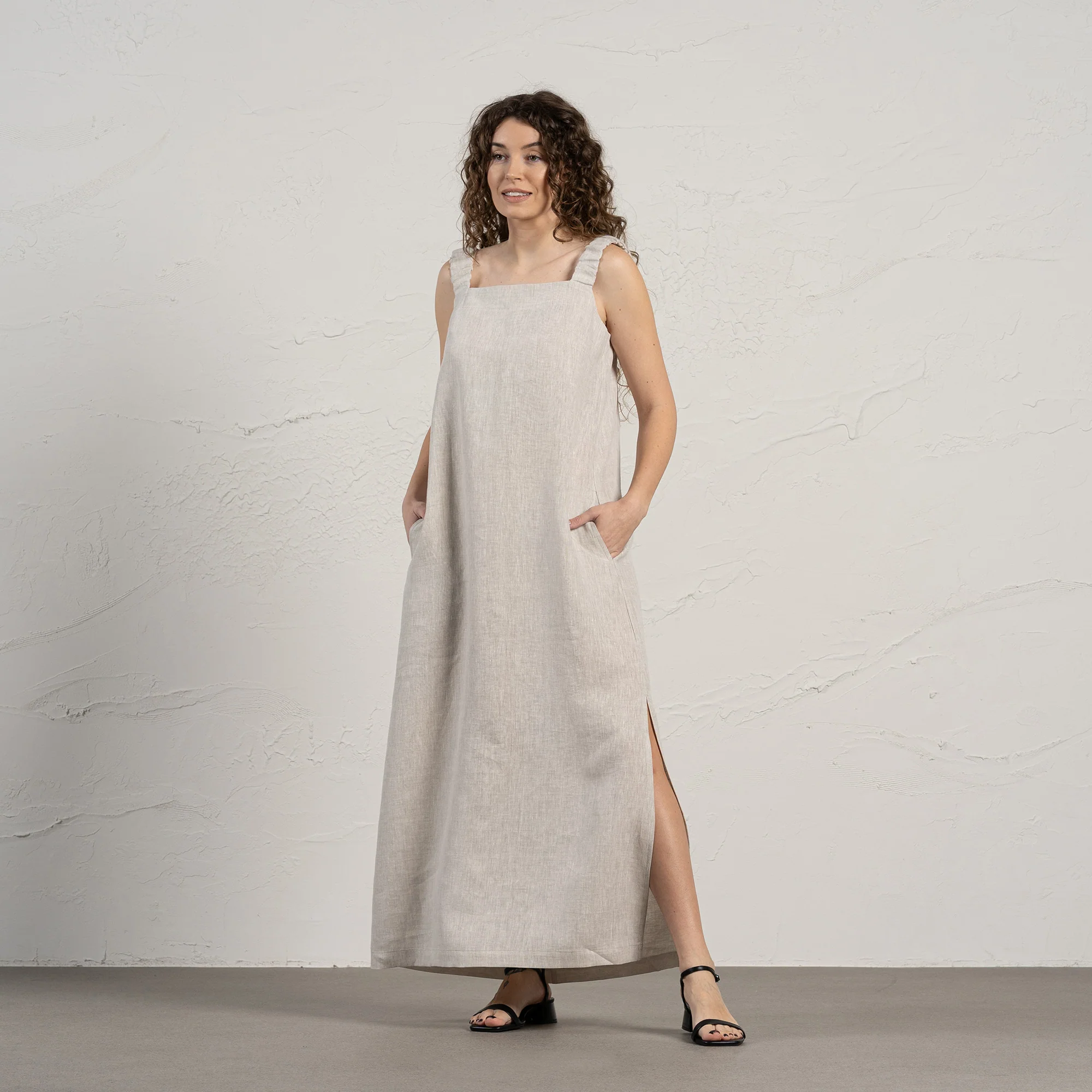 Robe d'été maxi en lin Fiona – Image 9