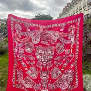 Châle Hermès « Sous l&rsquo;égide de Mars »