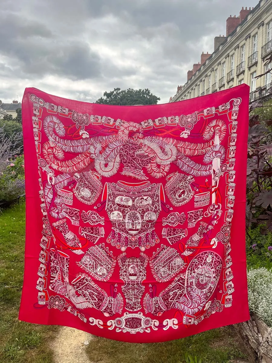 Châle Hermès « Sous l’égide de Mars »