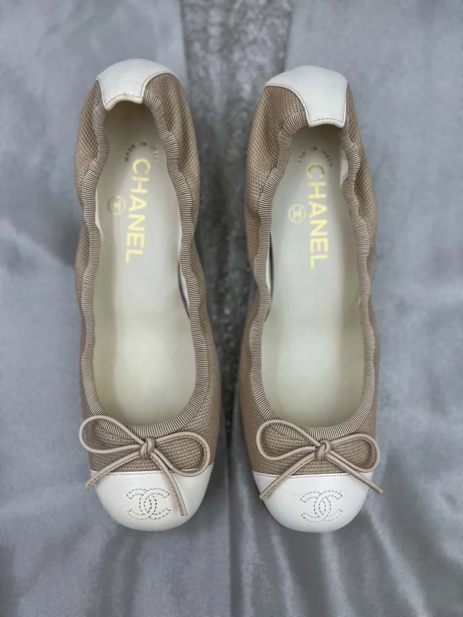 Ballerines Chanel en toile – Image 3