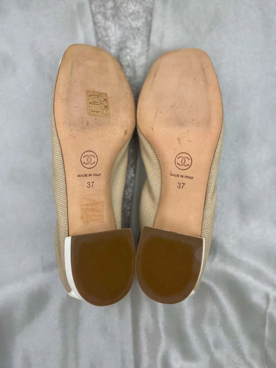 Ballerines Chanel en toile – Image 7