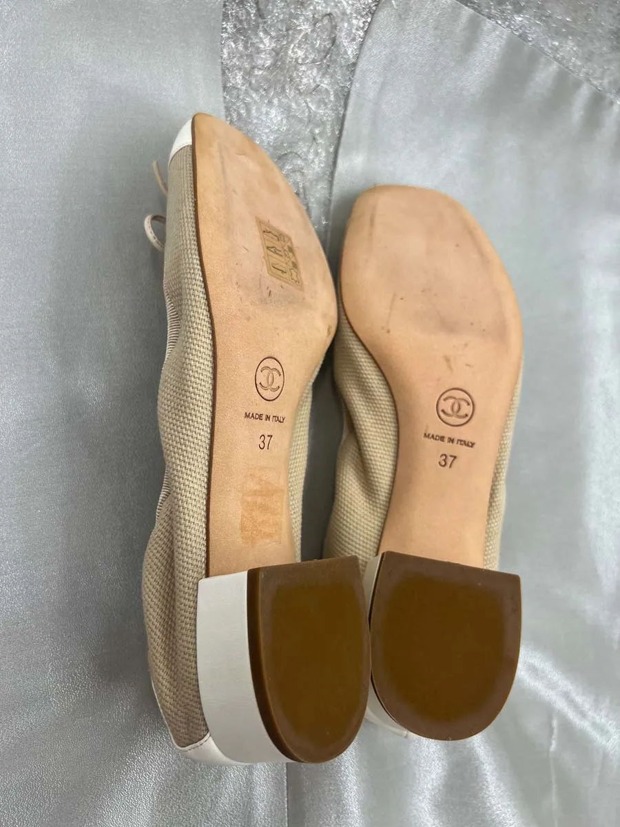 Ballerines Chanel en toile – Image 6