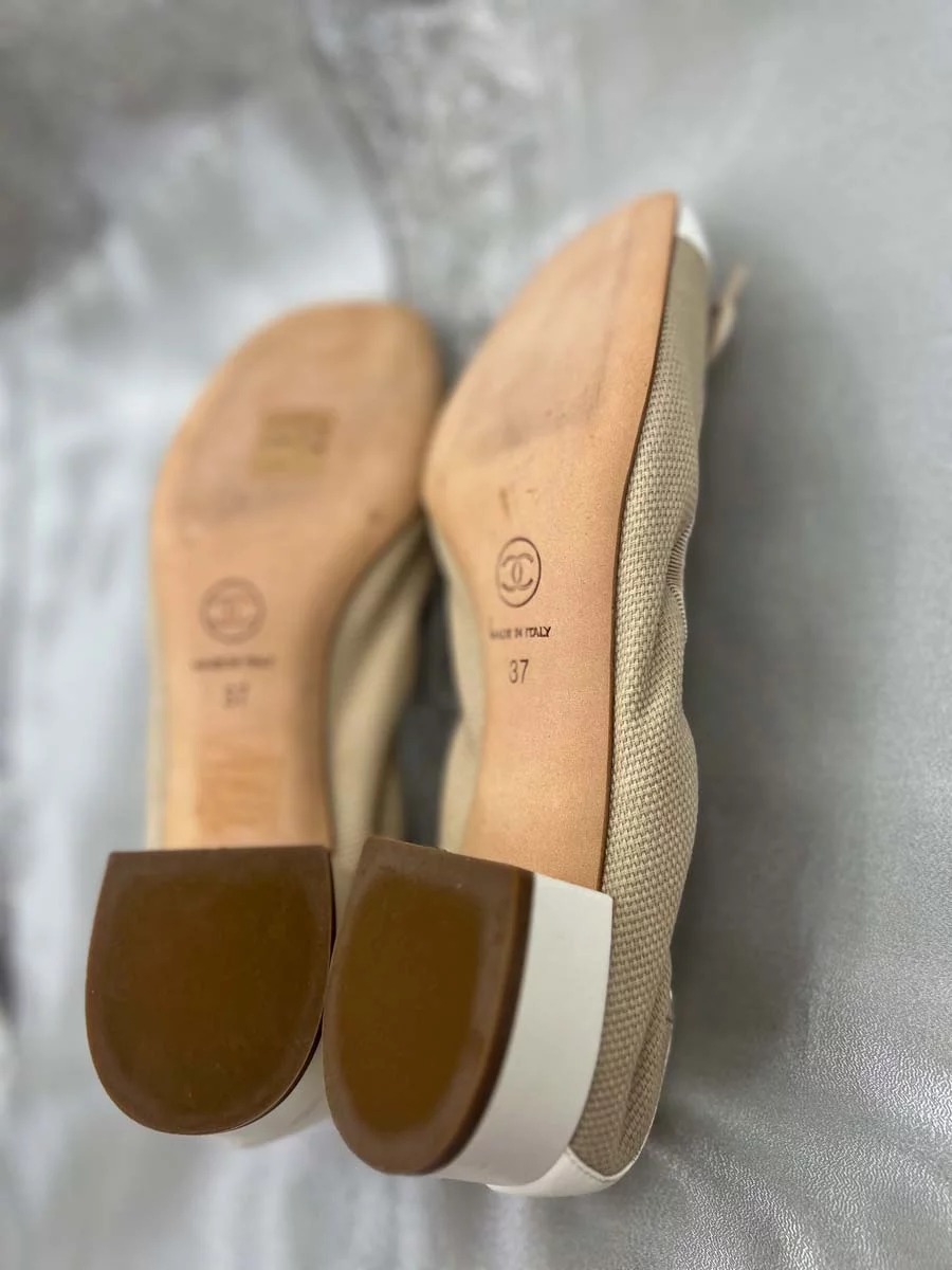 Ballerines Chanel en toile – Image 5