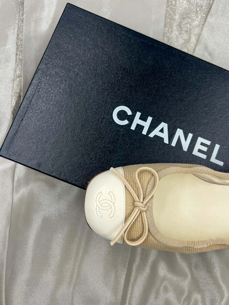 Ballerines Chanel en toile – Image 2