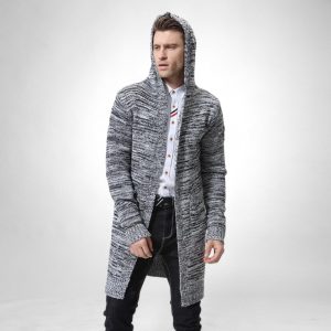 Gilet long homme style urbain chiné