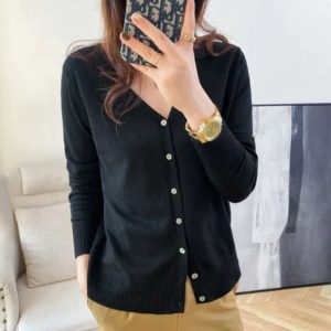 Gilet simple avec col en V pour femme