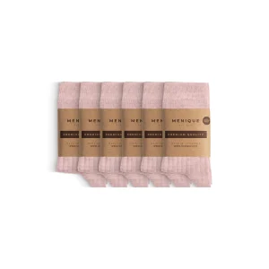 Chaussettes côtelées en mérinos pour enfants, lot de 6