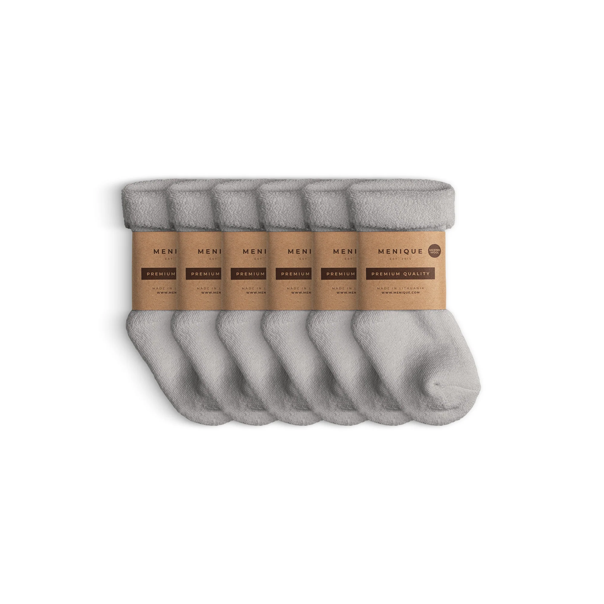 Lot de 6 paires de chaussettes Sherpa en laine mérinos pour enfants – Image 5