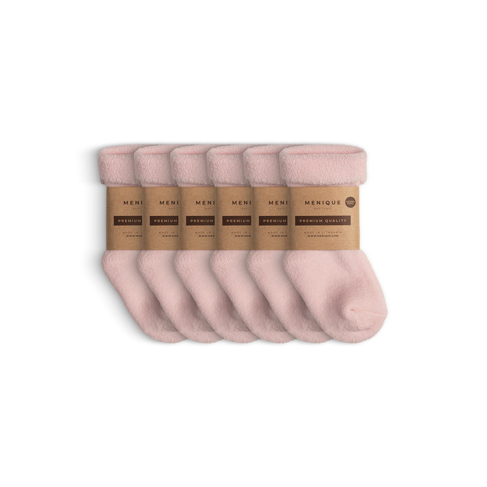 Lot de 6 paires de chaussettes Sherpa en laine mérinos pour enfants – Image 3
