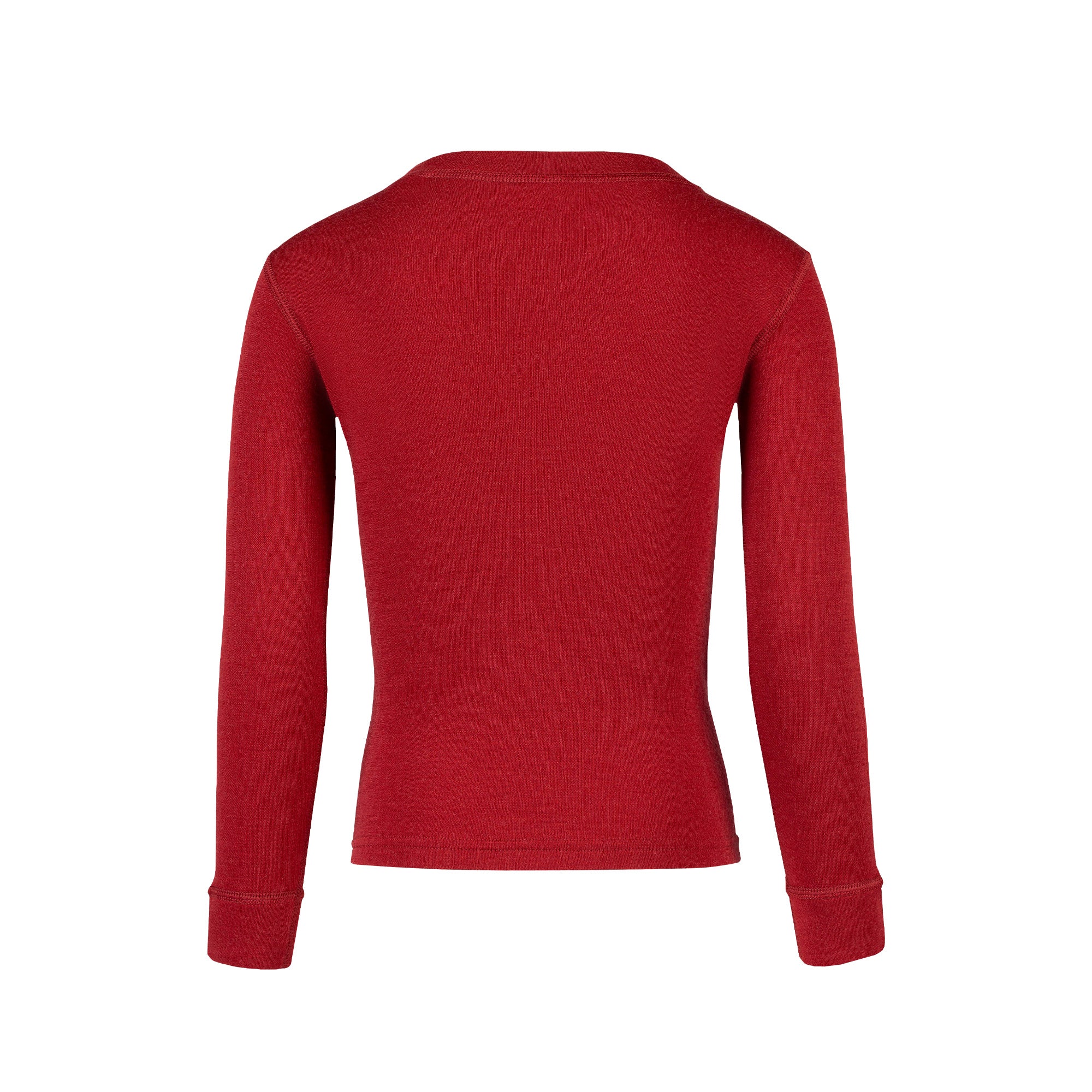 T-shirt thermique à manches longues 250 pour enfants, col rond, cerise royale – Image 2