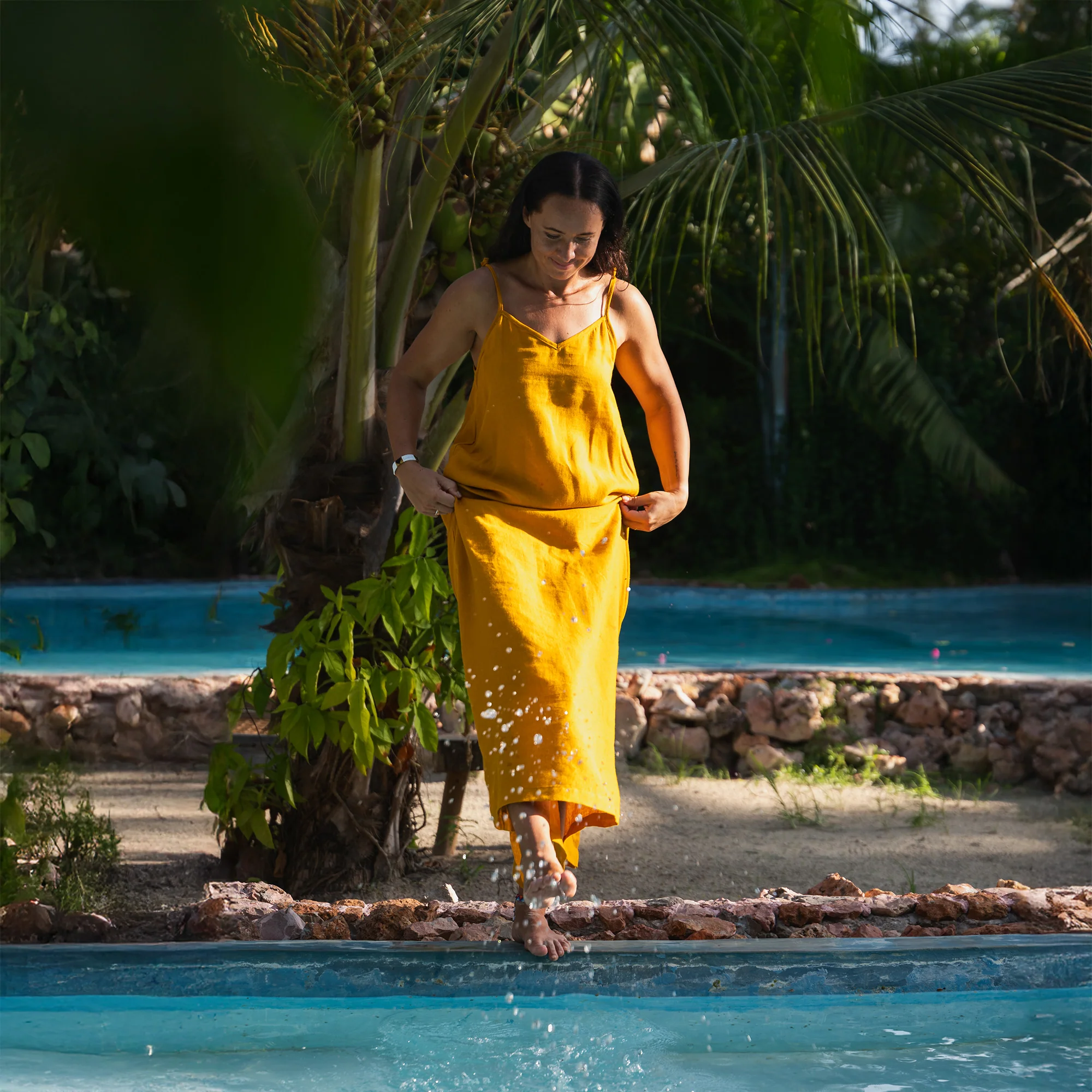 Robe Maxi de Plage en Lin Livia – Image 4